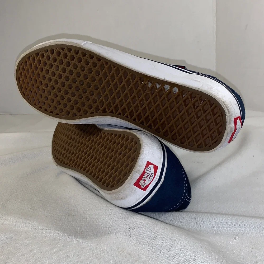 Vans Men’s Old Skool Velcro Navy/White Sneakers